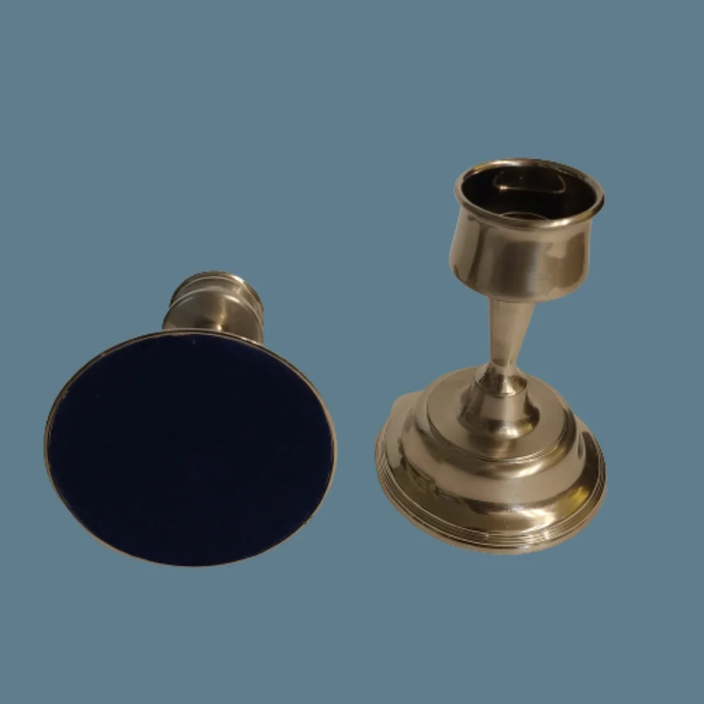 Crate & Barrel Set of 2 Taper Candle Stick Holders.